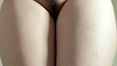 Indo Girl's Super Thick Ass Tries Satin Lingerie Solo