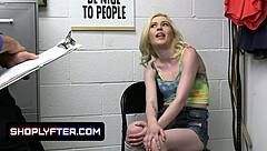 Hot teen thief stripped by officer pov