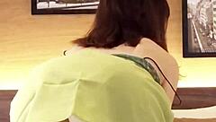 japanese beauty flaunts her sexy navel-baring outfit