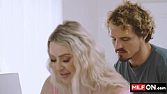 hey, busty blonde jenna starr teases with huge natural tits before fuck 😍🍒