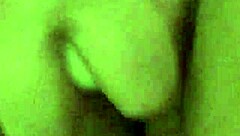 Teasing my pierced wet pussy through crotchless panties vibrator climax