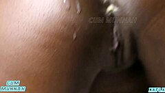 thick ebony milf rides monster cock till creampie payment