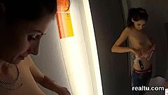 Czech Teen Seduced in Mall Drilled Hard POV