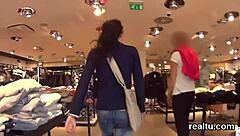 Czech Teen Seduced in Mall Drilled Hard POV
