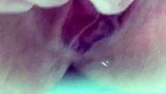 Underwater Pussy Creampie with Dildo Insertion