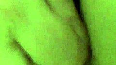 Teasing my pierced wet pussy through crotchless panties vibrator climax