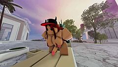 naked pool tease turns into black cock anal pounding