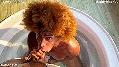 two black guys with huge cocks jerk off in hot tub jacuzzi pool bath