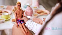 adorable skinny teen fuck doll rides cock like a pro