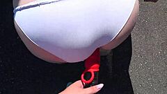 gf strap-on pounds milf fat ass roadside pov