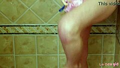 Hey blonde babe, love that hot shower tease?