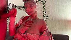 wow this silent hill nurse showed up for wild halloween sex!