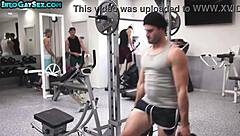 i watched muscled hunks train hard at the public gym