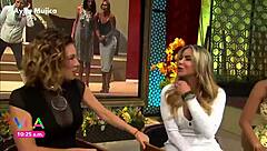 aylin mujica's marked nipples and huge ass in minidress