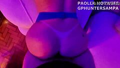 paolla hotwife mommy fucks masked stud pounding her hard