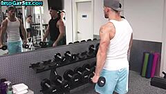 i watched muscled hunks train hard at the public gym