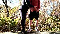 Lustful Curvy Mature Gives Explosive Handjob Blast!