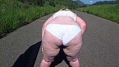 gf strap-on pounds milf fat ass roadside pov