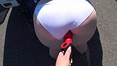 gf strap-on pounds milf fat ass roadside pov