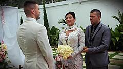 mariana cheats at bachelorette with muscular stripper's huge cock