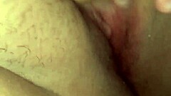 latina teen hides closeup big clit pussy fingering orgasm