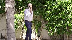 Insatiable Redhead Vanna Bardot Kneels To Suck Neighbor's Cock Hungrily