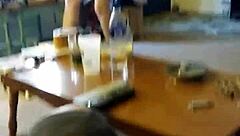 blonde slut lotions up teasing spy cam whore style