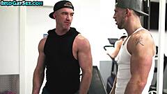 i watched muscled hunks train hard at the public gym