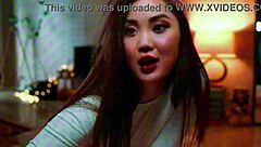 Flexible Asian Ballerina Teases Tight Pussy