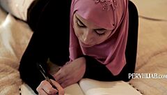 Busty Muslim Ella Knox Rides Stepdad's Cock Wild