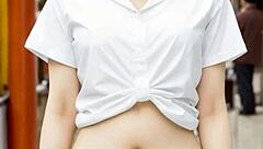 chinatown's cute lingerie models tease barefoot panties