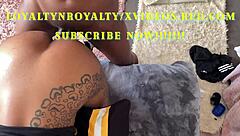 loyaltynroyalty ebony couple's massive creampie squirting ride