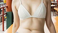 chinatown's cute lingerie models tease barefoot panties