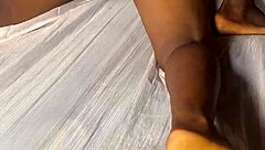 Petite Ebony Teen Bent Over Takes Brutal BBC Pounding