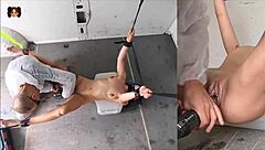 Submissive Brunette's Endless Extreme Orgasm Torment