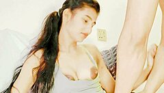 yo sistya's tight pussy gets pounded hard by boyfriend leading to squirting orgasm closeup