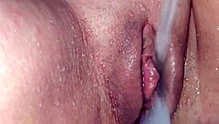 Watch my fat shaved milf pussy joi shower closeup enjoyment