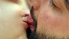 Hairy man licks juicy pussy screams then missionary pounds tight amateur