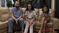 first gyno exam humiliates angel santana and aria nicole spreading shaved pussies