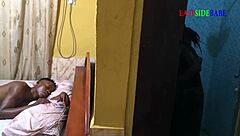 Ebony Chubby Cleaning Lady Bent Over for Amateur BBC Creampie Doggystyle