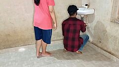 Young plumber pounds horny bhabhi's wet pussy in bathroom doggystyle