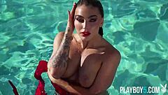 Emjay Rinaudo's Big Ass Bombshell Nude Striptease