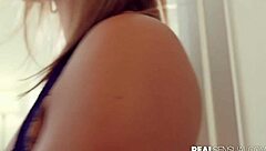 Hot Skinny Asian Christy Gags on Huge Cock in Deepthroat Doggystyle Creampie