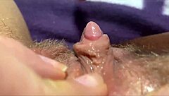 Huge Clit Jerked To Explosive Orgasm!