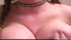 Want my pigtail brunette big tits teased?