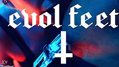 domme chokes gags spits on foot fetish slave!