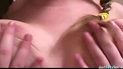 Want my pigtail brunette big tits teased?