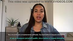 carolina buitrago begs cute glasses latina facial cumshot