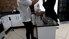 bartender hides to pound her tight ass creampie