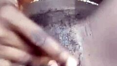 shaved wet pussy fingered to glistening masturbation ecstasy